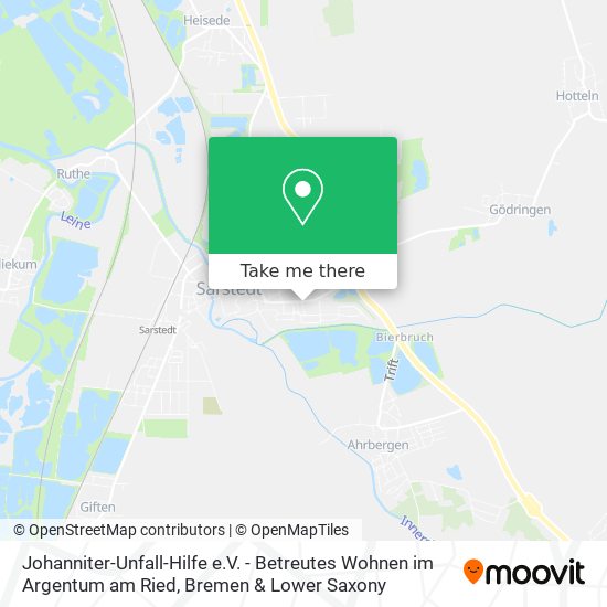 Карта Johanniter-Unfall-Hilfe e.V. - Betreutes Wohnen im Argentum am Ried