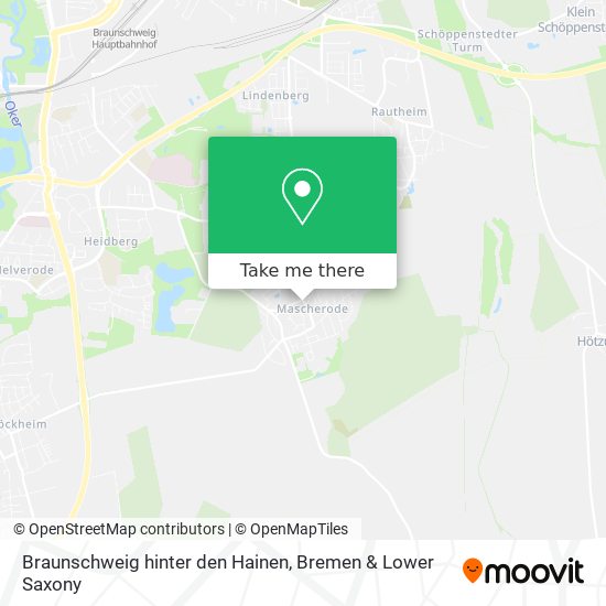 Braunschweig hinter den Hainen map