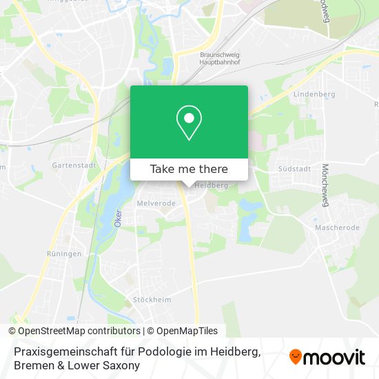 Карта Praxisgemeinschaft für Podologie im Heidberg