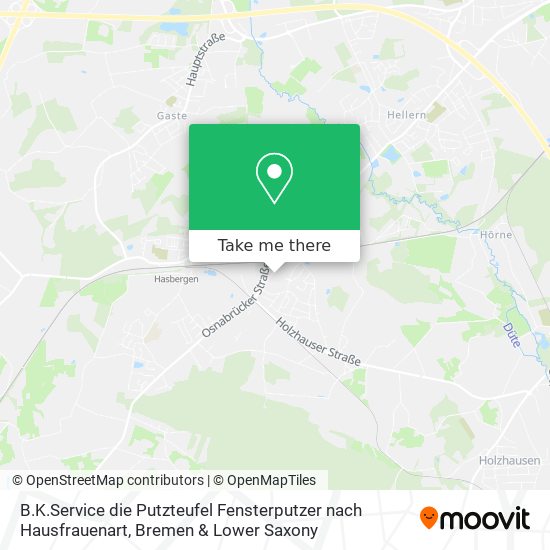 B.K.Service die Putzteufel Fensterputzer nach Hausfrauenart map