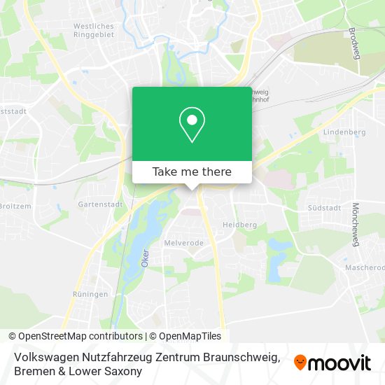 Volkswagen Nutzfahrzeug Zentrum Braunschweig map
