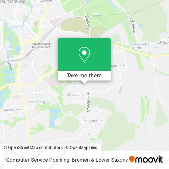 Computer-Service Poehling map