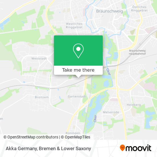 Akka Germany map
