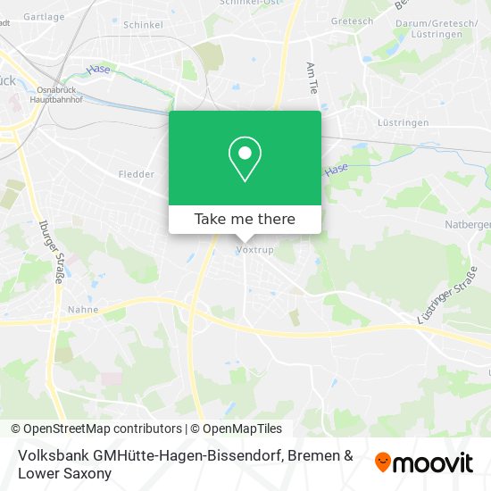 Volksbank GMHütte-Hagen-Bissendorf map