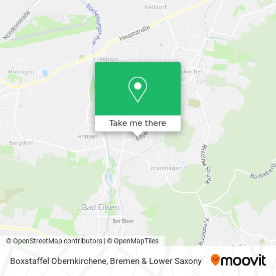 Boxstaffel Obernkirchene map