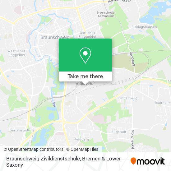 Braunschweig Zivildienstschule map