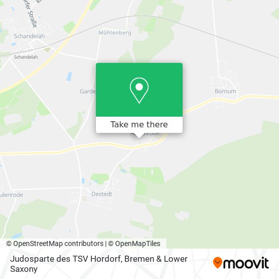 Judosparte des TSV Hordorf map