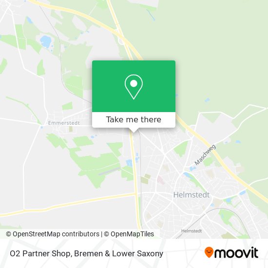 O2 Partner Shop map