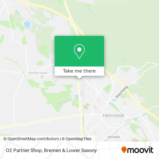 O2 Partner Shop map