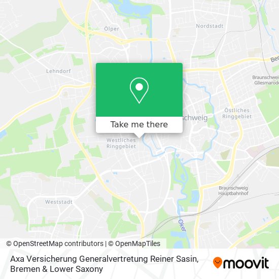 Axa Versicherung Generalvertretung Reiner Sasin map