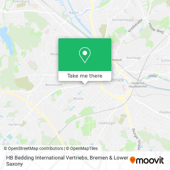 HB Bedding International Vertriebs map