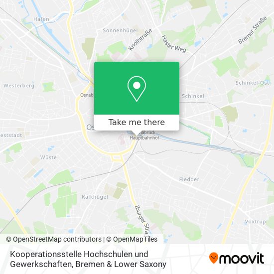 Kooperationsstelle Hochschulen und Gewerkschaften map
