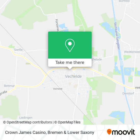 Crown James Casino map