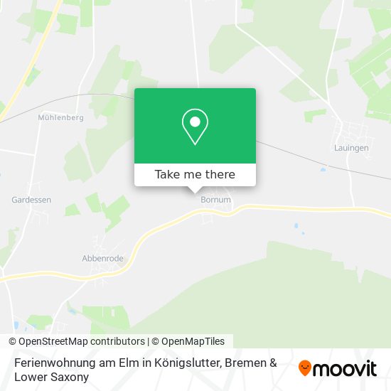 Карта Ferienwohnung am Elm in Königslutter