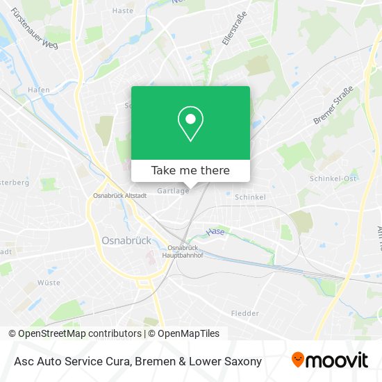 Asc Auto Service Cura map