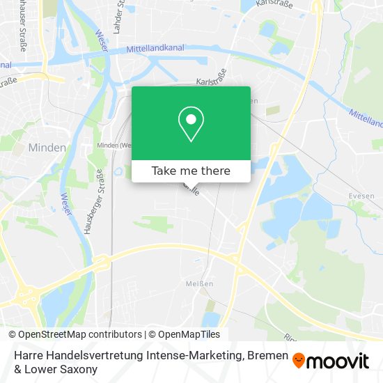 Harre Handelsvertretung Intense-Marketing map