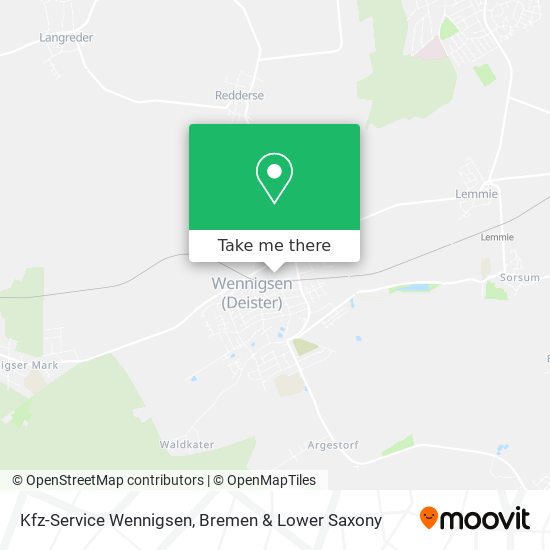 Kfz-Service Wennigsen map
