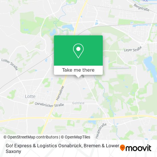 Go! Express & Logistics Osnabrück map