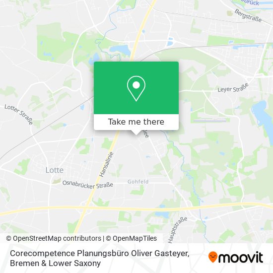Corecompetence Planungsbüro Oliver Gasteyer map