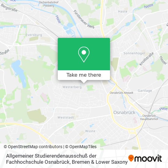 Allgemeiner Studierendenausschuß der Fachhochschule Osnabrück map