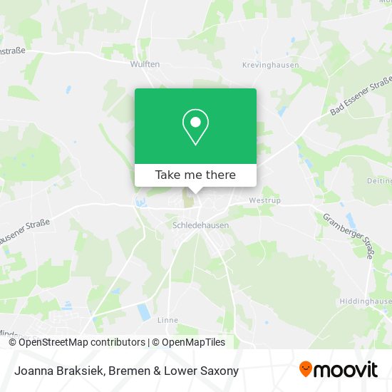 Joanna Braksiek map