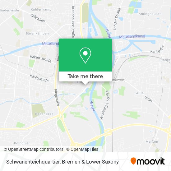 Schwanenteichquartier map