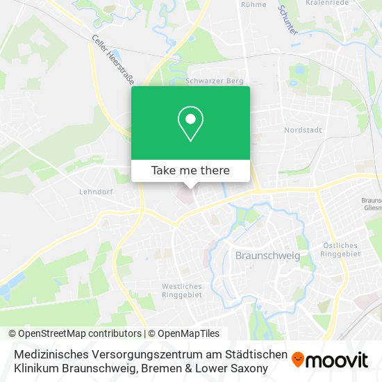 Карта Medizinisches Versorgungszentrum am Städtischen Klinikum Braunschweig