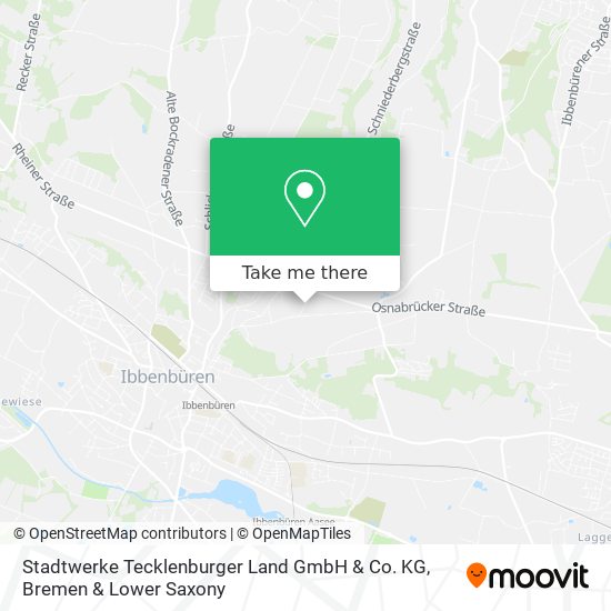 Stadtwerke Tecklenburger Land GmbH & Co. KG map