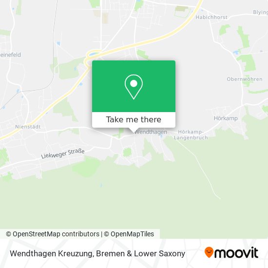 Wendthagen Kreuzung map