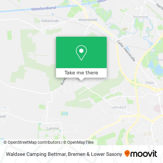 Waldsee Camping Bettmar map