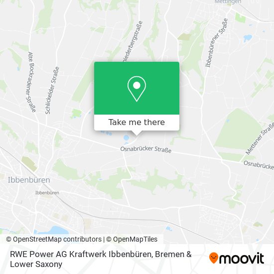 RWE Power AG Kraftwerk Ibbenbüren map