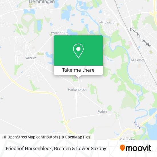 Friedhof Harkenbleck map
