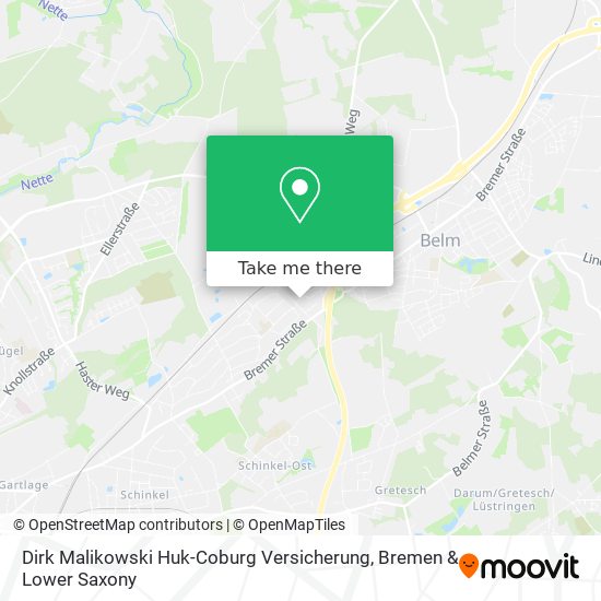 Dirk Malikowski Huk-Coburg Versicherung map