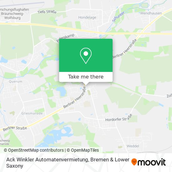 Ack Winkler Automatenvermietung map