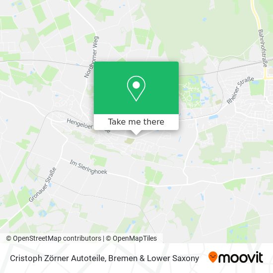 Cristoph Zörner Autoteile map