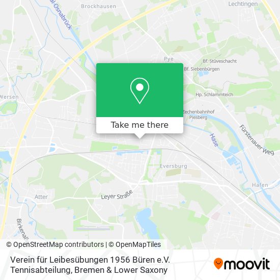 Verein für Leibesübungen 1956 Büren e.V. Tennisabteilung map