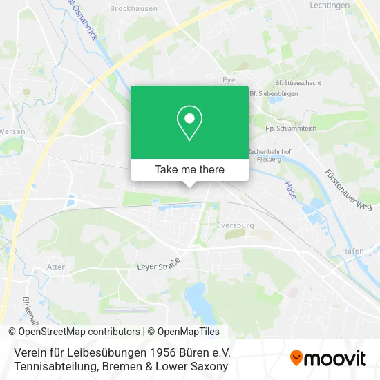 Карта Verein für Leibesübungen 1956 Büren e.V. Tennisabteilung