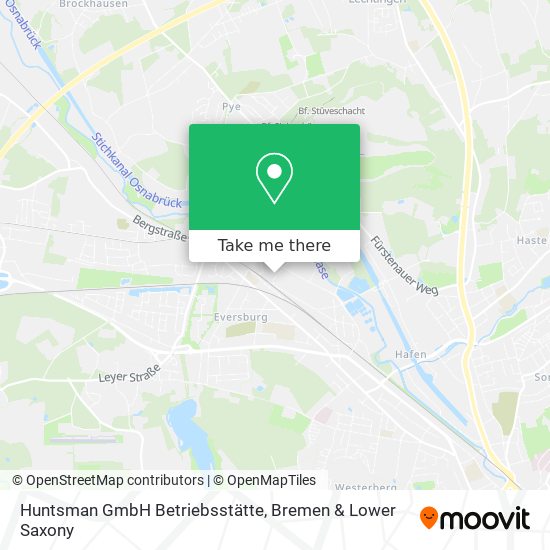 Huntsman GmbH Betriebsstätte map