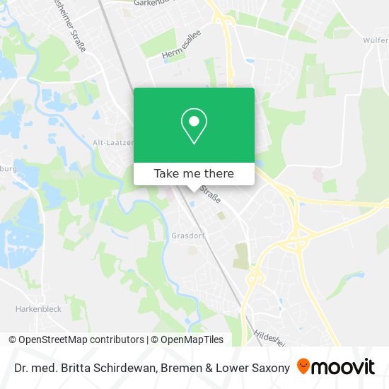Dr. med. Britta Schirdewan map
