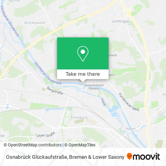 Osnabrück Glückaufstraße map