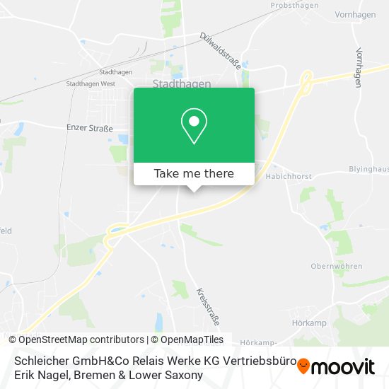 Schleicher GmbH&Co Relais Werke KG Vertriebsbüro Erik Nagel map