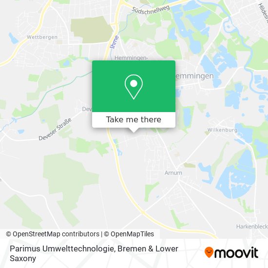 Parimus Umwelttechnologie map