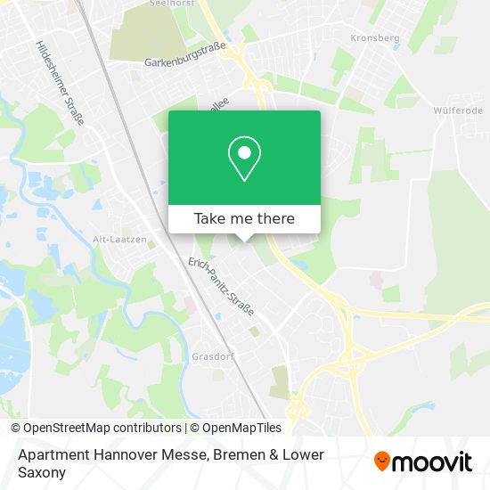 Apartment Hannover Messe map