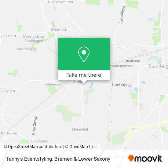 Tanny's Eventstyling map