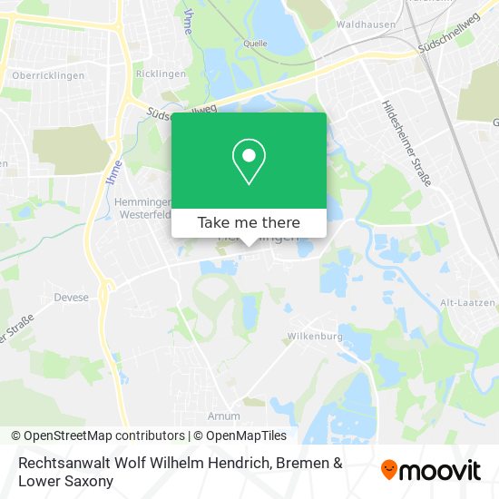 Rechtsanwalt Wolf Wilhelm Hendrich map