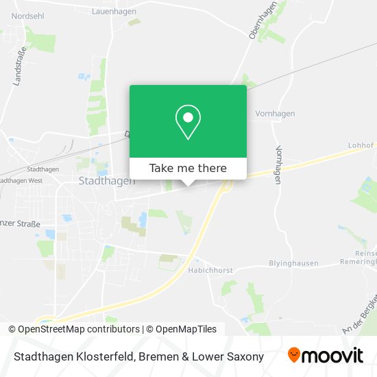 Stadthagen Klosterfeld map