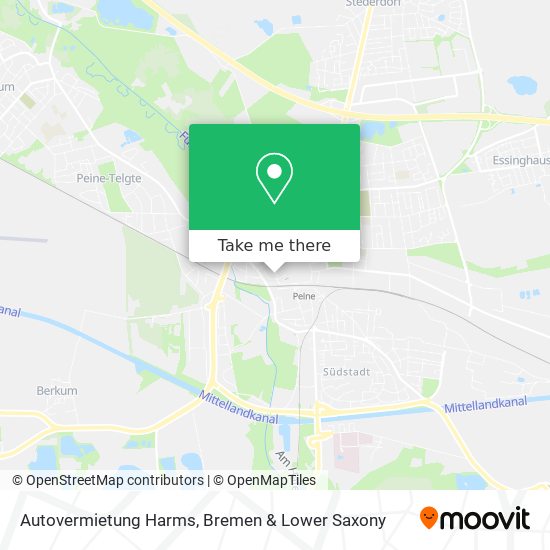 Autovermietung Harms map