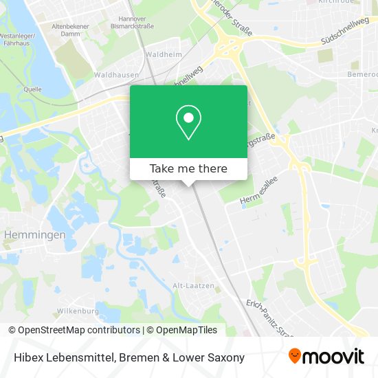 Hibex Lebensmittel map