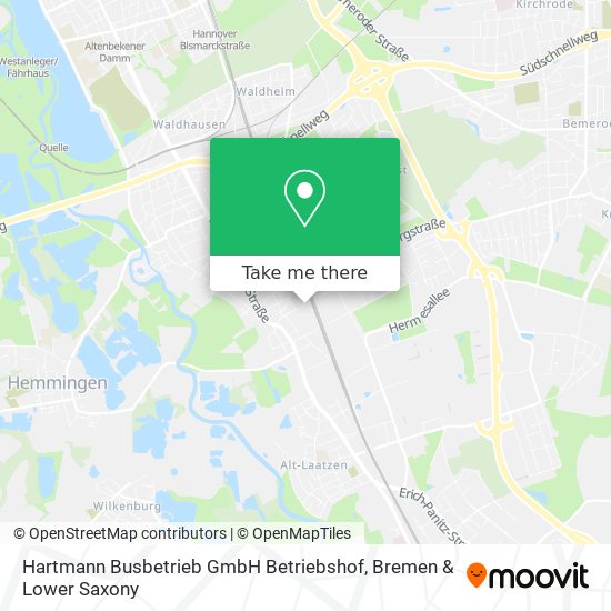 Hartmann Busbetrieb GmbH Betriebshof map