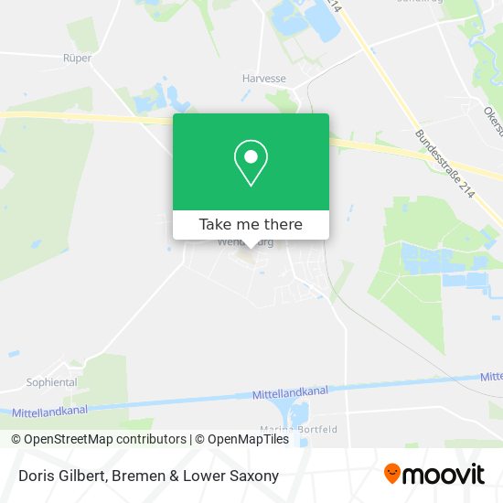 Doris Gilbert map